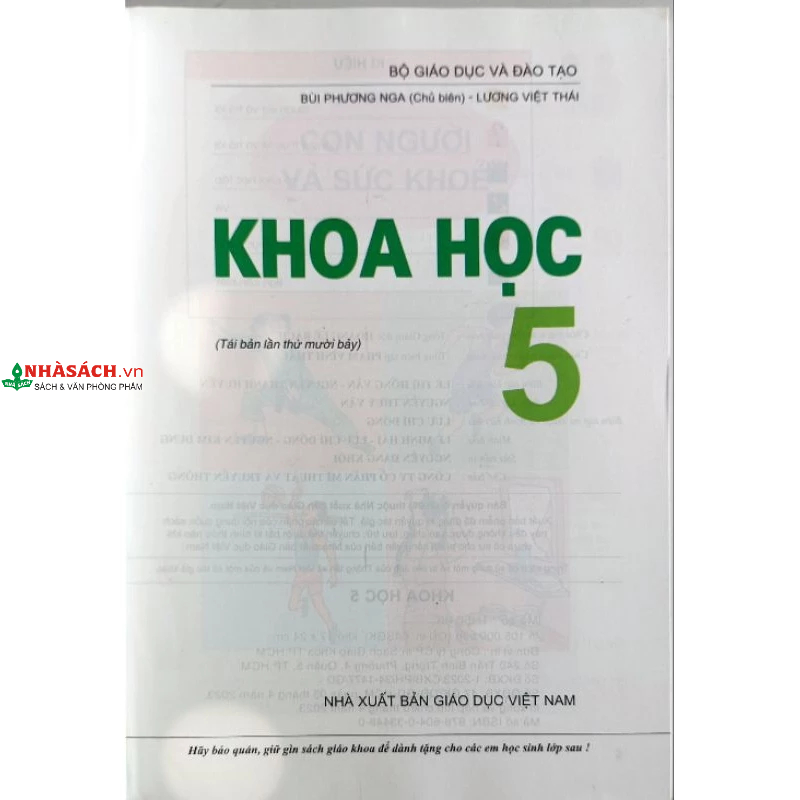 Khoa Học lớp 5+Bìa bao