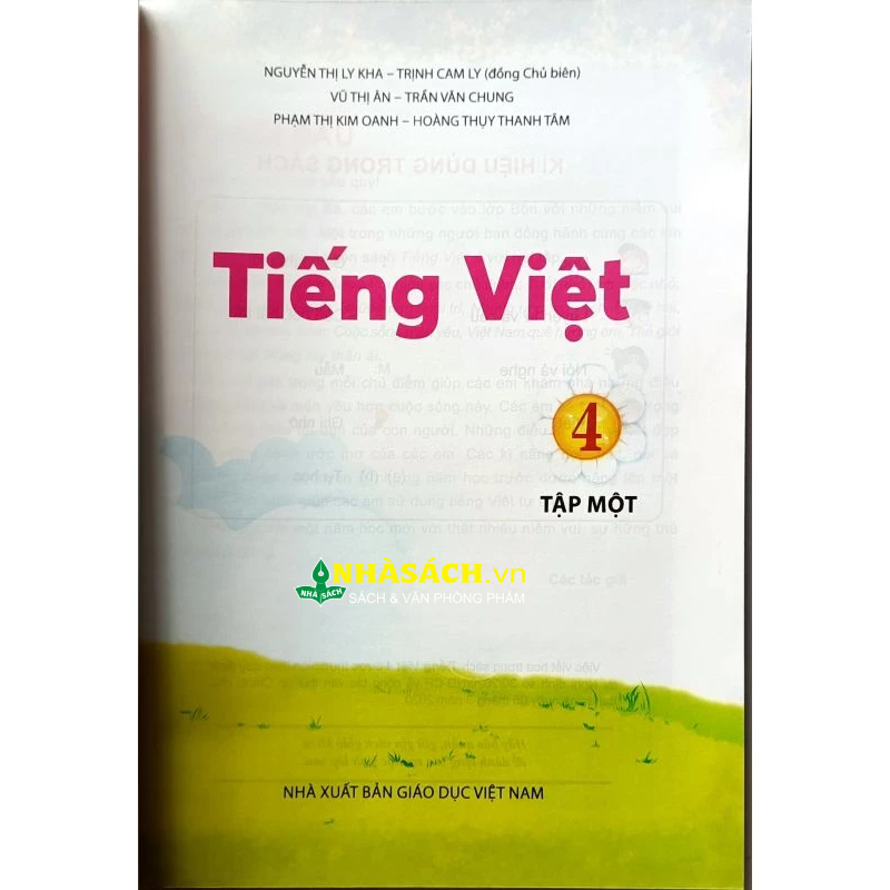 Tiếng Việt lớp 4 Tập 1+Bìa bao