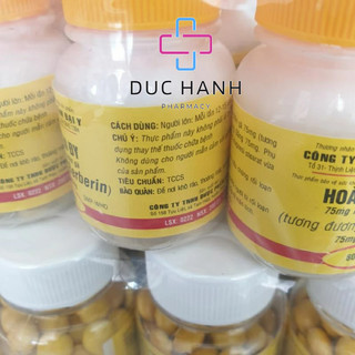 Berberin lọ 80, 100, 500 viên