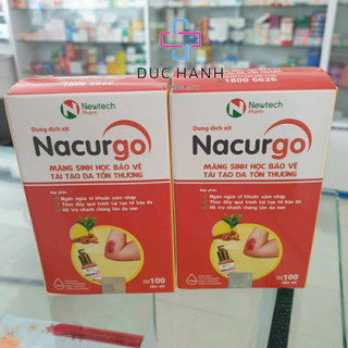 Nacurgo - dung dịch xịt tạo màng sinh học, bảo vệ da tổn thương