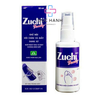 Xịt khử mùi hôi chân Zuchi 50ml