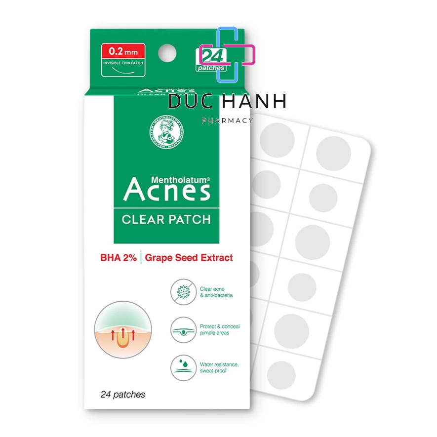 Miếng dán mụn Acnes Clear Patch H24 miếng