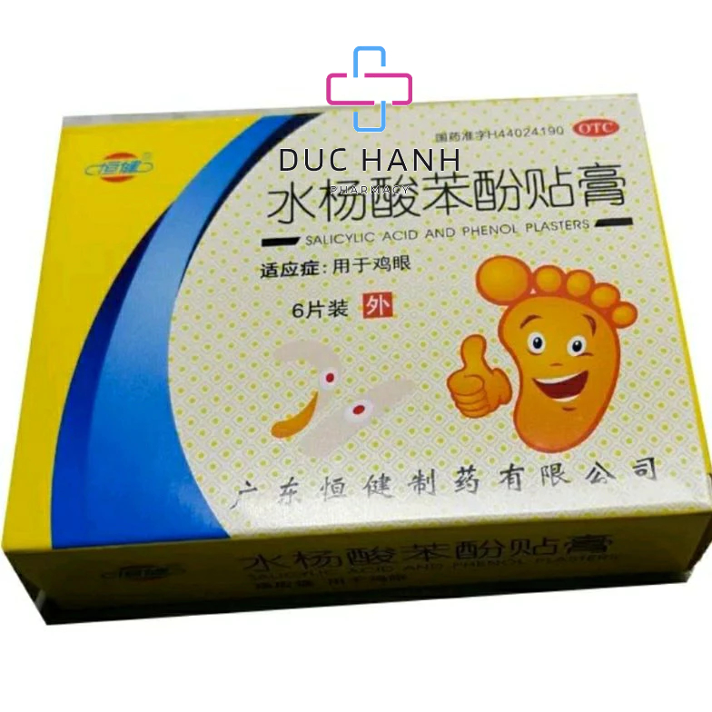 Hộp 6 miếng dán mụn cóc Plaster