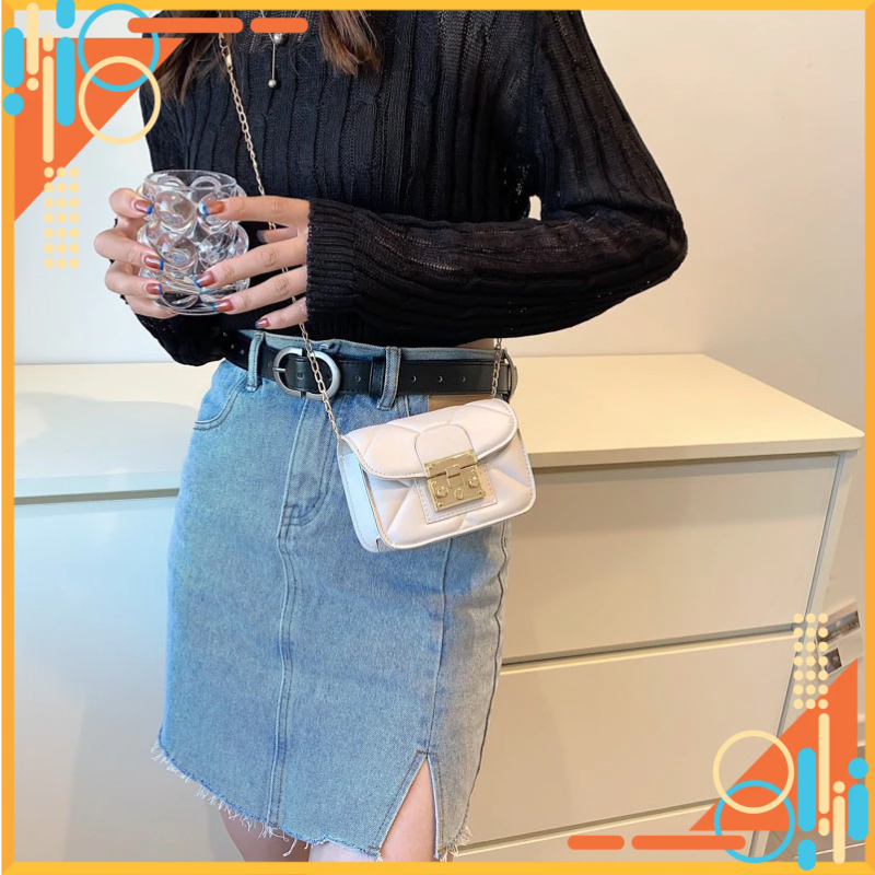 Túi sách thời trang viêt khoá miu mini đeo chéo đeo vai