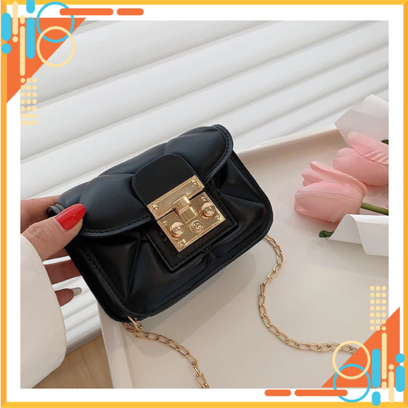 Túi sách thời trang viêt khoá miu mini đeo chéo đeo vai