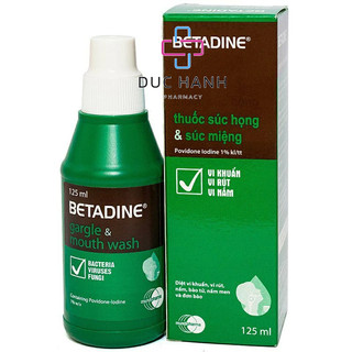 Nước xúc họng xúc miệng betadine 125ml