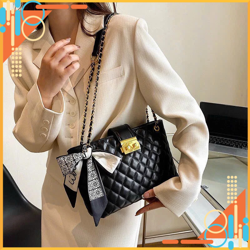 Túi sách thời trang việt thêu chám khoá miu quai khăn đeo vai