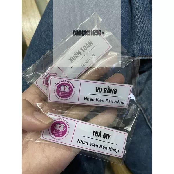 BẢNG TÊN CĐT NHÂN VIÊN IN THEO YÊU CẦU