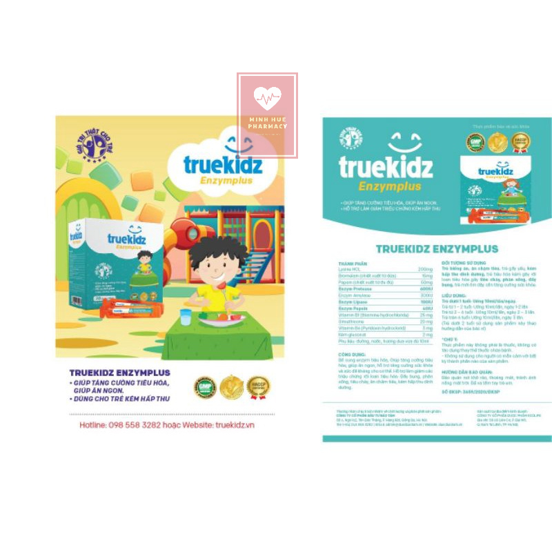 TPCN- TRUKIDZ enzymplus- Siro ăn ngon cho bé
