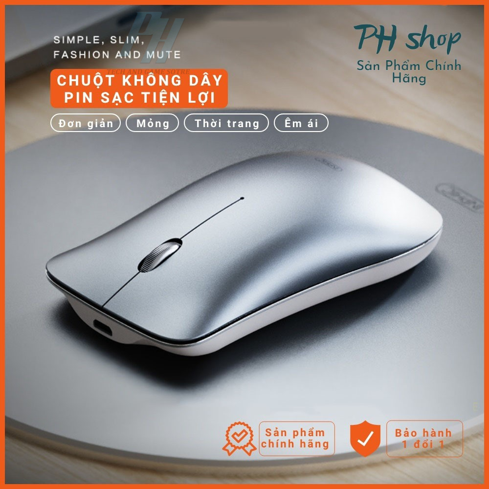 Chuột Không Dây Bluetooth INPHIC PM9 Có Thể Sạc Lại Bấm Im Lặng Silent Dùng Cho Máy Tính PC Laptop Mac - Hàng Chính Hãng