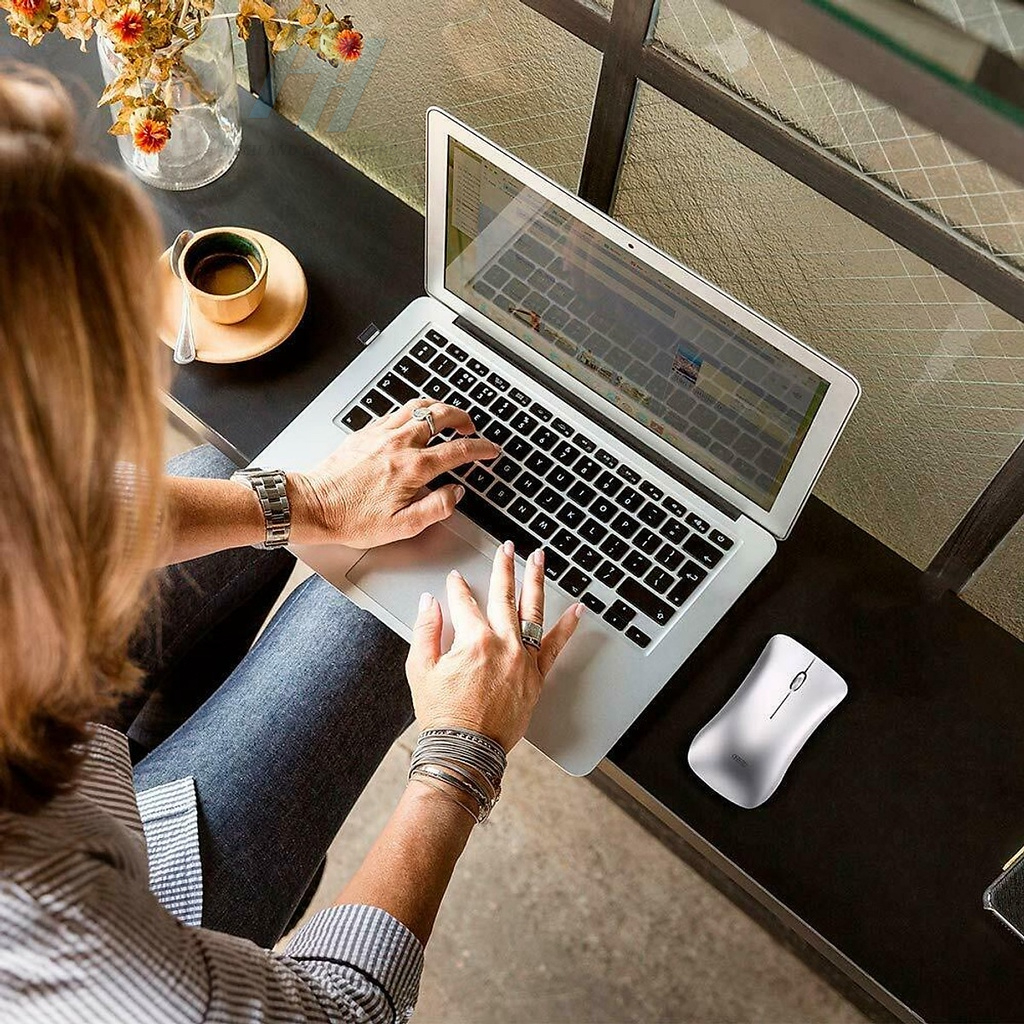 Chuột Không Dây Bluetooth INPHIC PM9 Có Thể Sạc Lại Bấm Im Lặng Silent Dùng Cho Máy Tính PC Laptop Mac - Hàng Chính Hãng