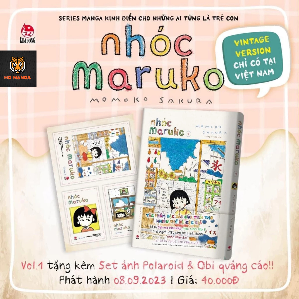 Truyện tranh - Nhóc Maruko - Vintage Version - Tập 1 2 3 4 5 6 7 8 9 10...15 16 17 18  - NXB Kim Đồng - Poster