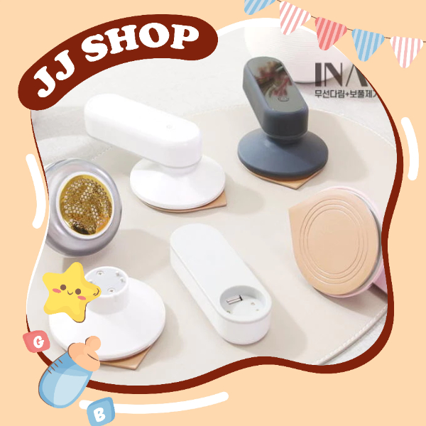 Bàn Ủi Mini Không Dây INAF Kèm Đầu Cắt Lông Xù - Nội Địa Hàn Quốc