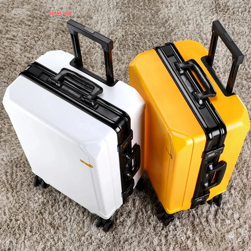 Vali du lịch, vali khóa sập du lịch USB Nội Địa Trung, khung nhôm nhựa ABS siêu bền,  - Kích thước 20, 24 inch