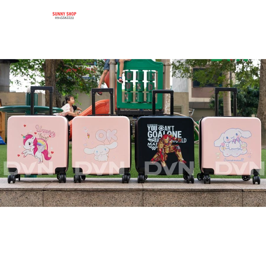 Vali trẻ em siêu rẻ, vali kéo trẻ em 18inch, Vali các con thú hoạt hình siêu đáng yêu cho các bé