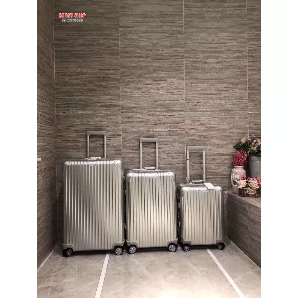 Vali thương hiệu, vali nhôm nguyên khối RW cao cấp size 20 +24+28