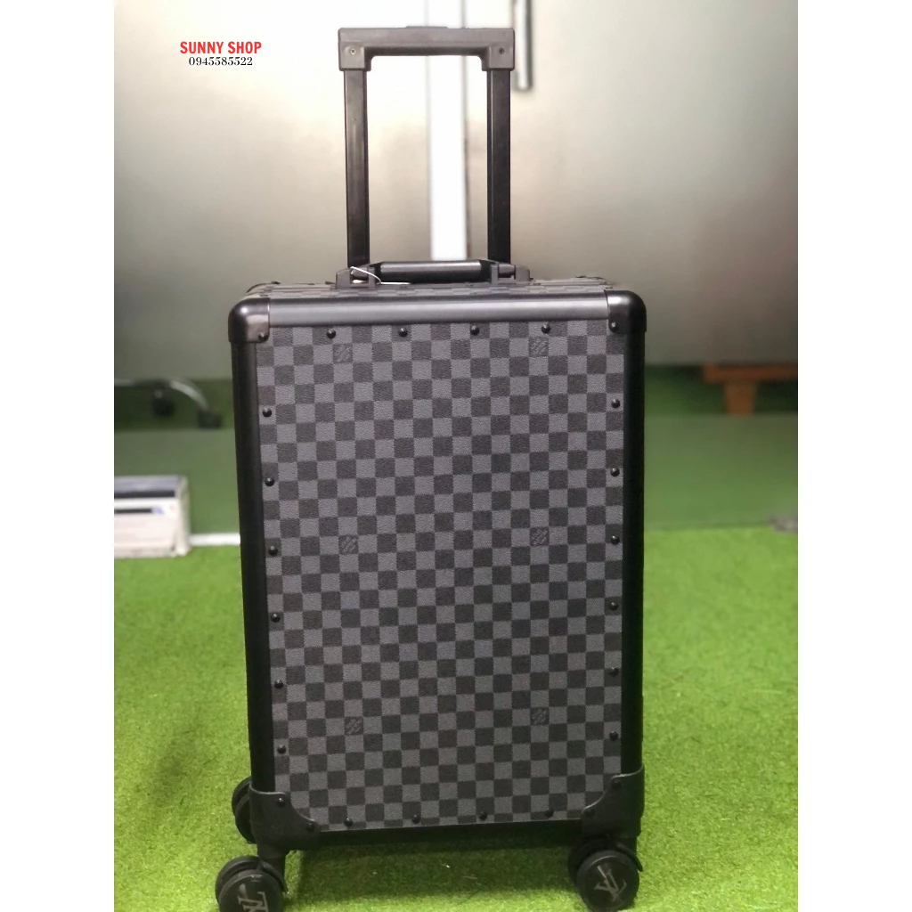 Vali thương hiệu, Vali du lịch Quảng Châu,Lv Louis Vuitton màu đen kẻ ô siêu đẹp size 20 xách tay + size 24 cao cấp