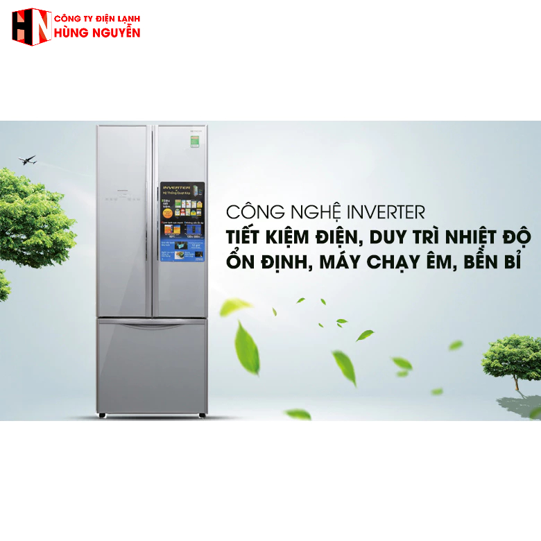 R-WB475PGV2-Tủ Lạnh Hitachi Inverter 382Lít R-WB475PGV2 3 Cánh