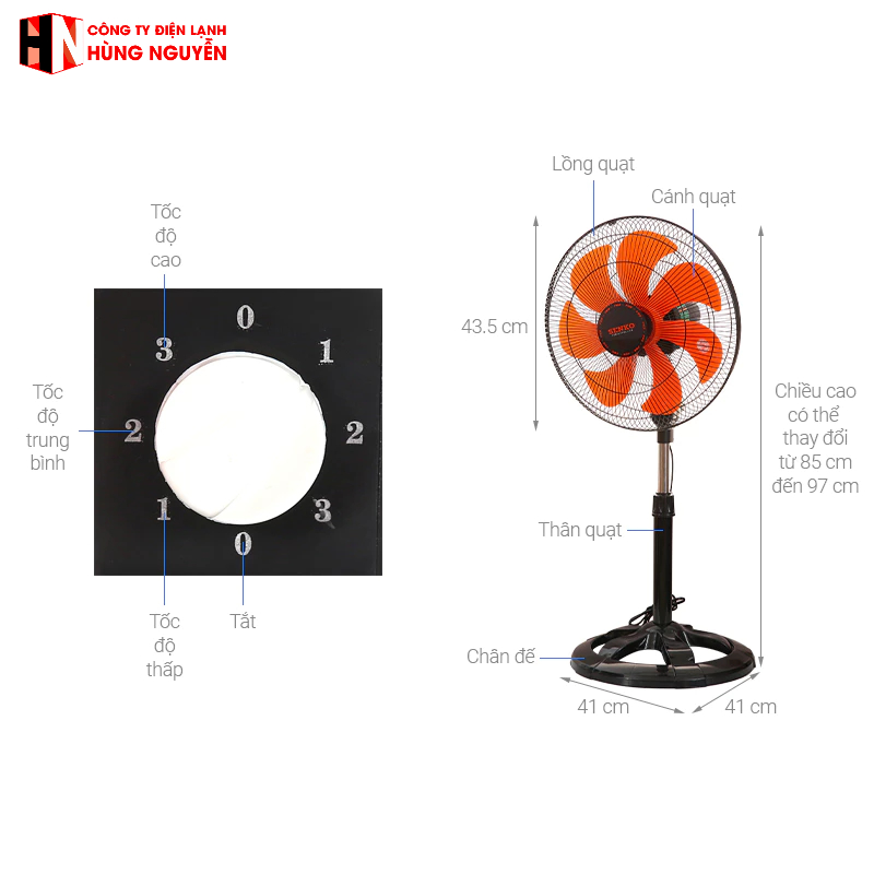 QUẠT LỠ CÔNG NGHIỆP SENKO LTS1636