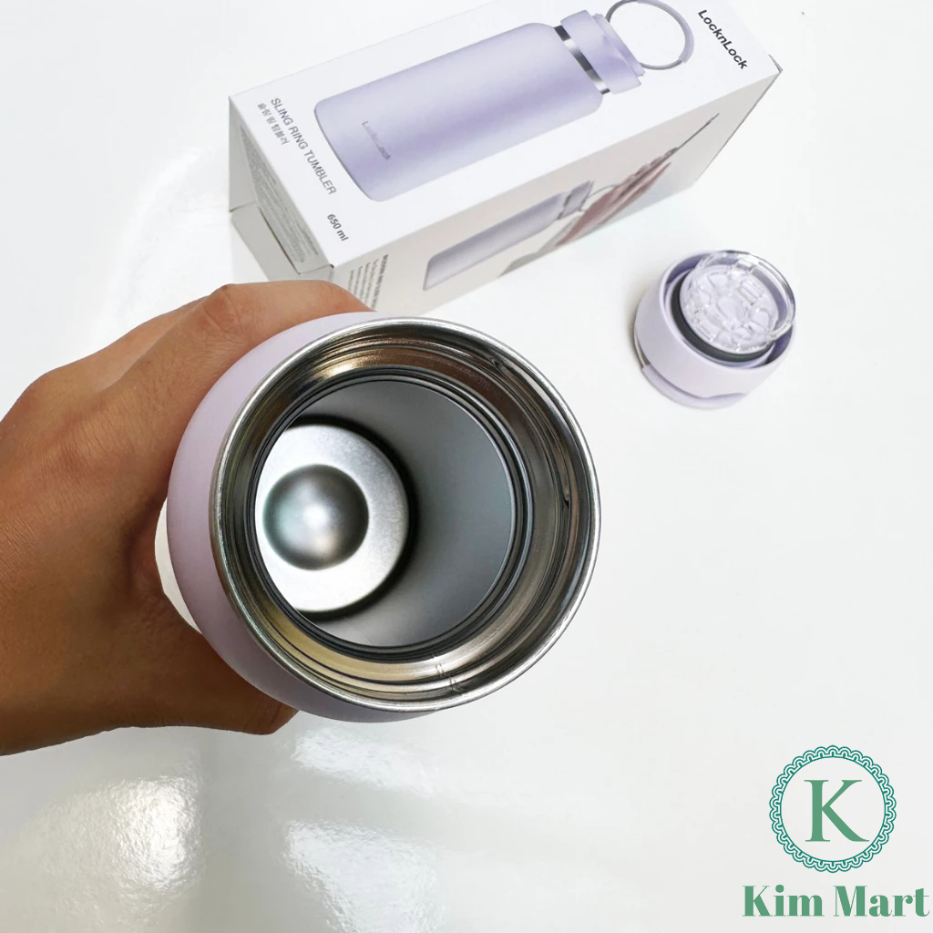 LHC4321 Bình giữ nhiệt Lock&Lock Sling Ring Tumbler 650ml Giữ nhiệt 15 tiếng - Chính hãng