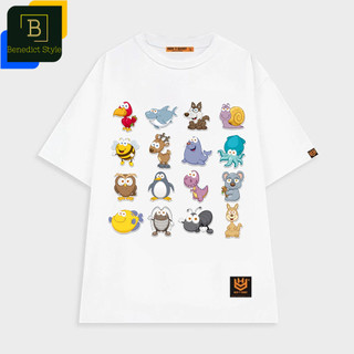 Áo thun unisex hình 16 bé động vật và côn trùng baby animal dễ thương BND223