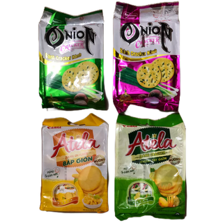 Bánh Cracker Bắp , Hành , Khoai tây Libra 230gr