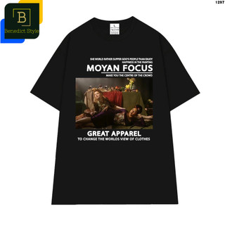 Cao cấp - Áo thun tay lỡ unisex nam nữ oversize  Moyan Focus