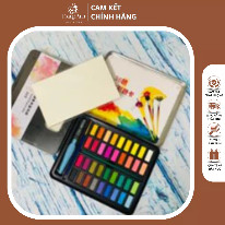 Bộ 36 màu nước dạng nén solid watercolor cho các bạn tập vẽ và dân chuyên vẽ