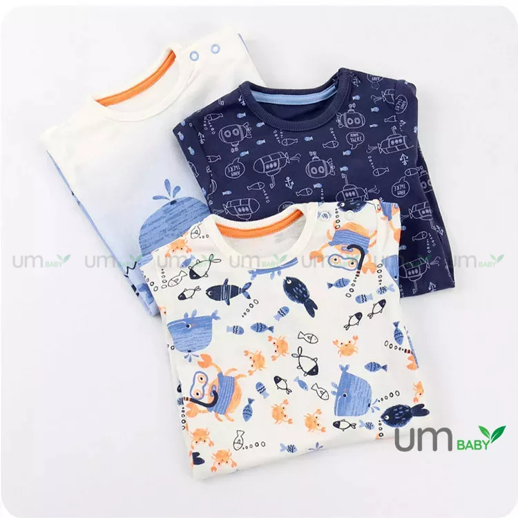 Romper cho bé trai sơ sinh 0-12m GEORGE ngắn tay Body đùi newborn xuất dư cho bé Áo liền quần mùa hè cho bé trai