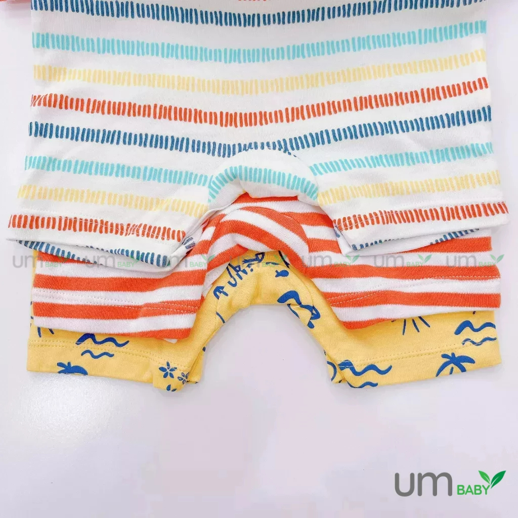 Áo liền quần bé trai body đùi romper sơ sinh GEORGE 3-6 tháng xuất dư