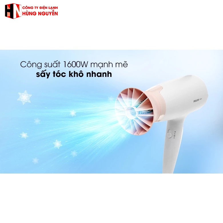 BHD300-Máy sấy tóc 1600W Philips BHD300 ( SẤY MÁT+NÓNG)-HÙNG NGUYỄN