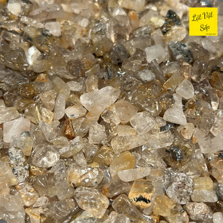 100g Vụn đá Golden Rutilated Quartz - TA Tóc vàng tự nhiên