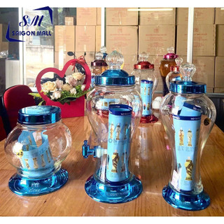 Hũ sâm việt nam màu xanh cực xinh / hũ sâm 2.7 lít, hũ sâm 3 lít van, hũ sâm 2 lít