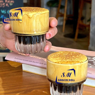 Bộ 6 ly thủy tinh uống trà 250ml khía sọc / 6 ly uống cafe 260ml VN1508 / cốc thủy tinh 250ml