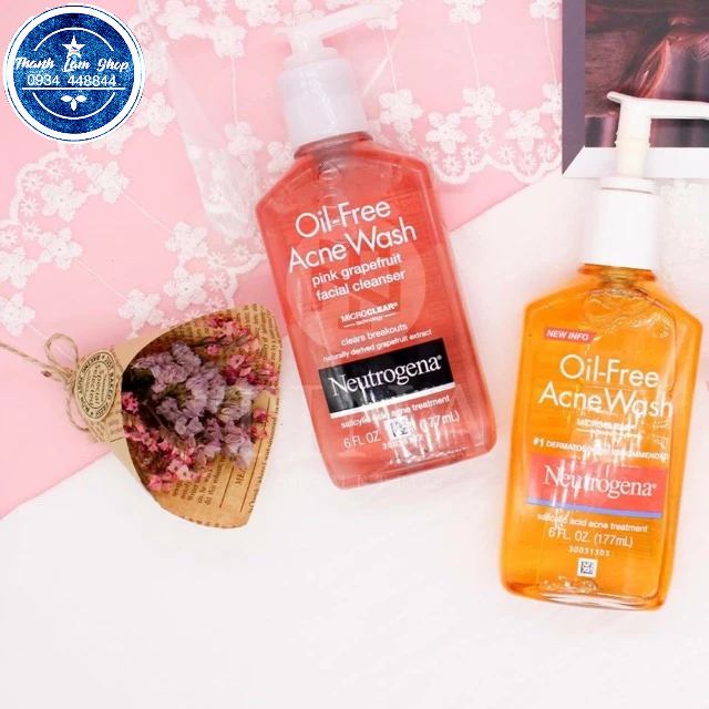 Sữa Rửa Mặt Dạng Gel Neutrogena Oil-Free Acne Wash Facial Cleanser - Mp Thanh Lâm