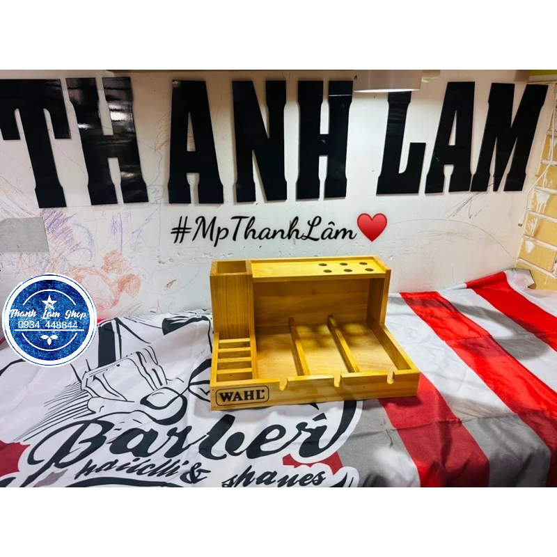 Khay gỗ đựng tông đơ 3 khay - Mp Thanh Lâm