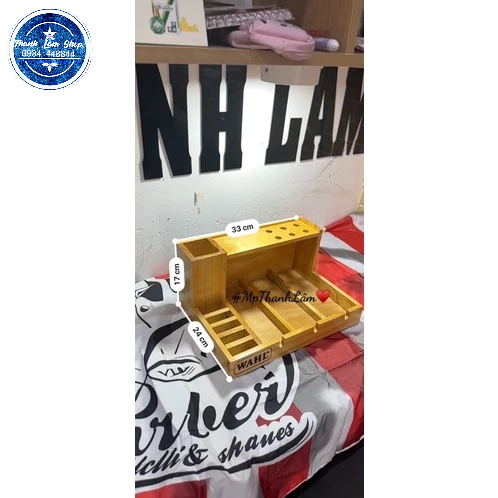 Khay gỗ đựng tông đơ 3 khay - Mp Thanh Lâm