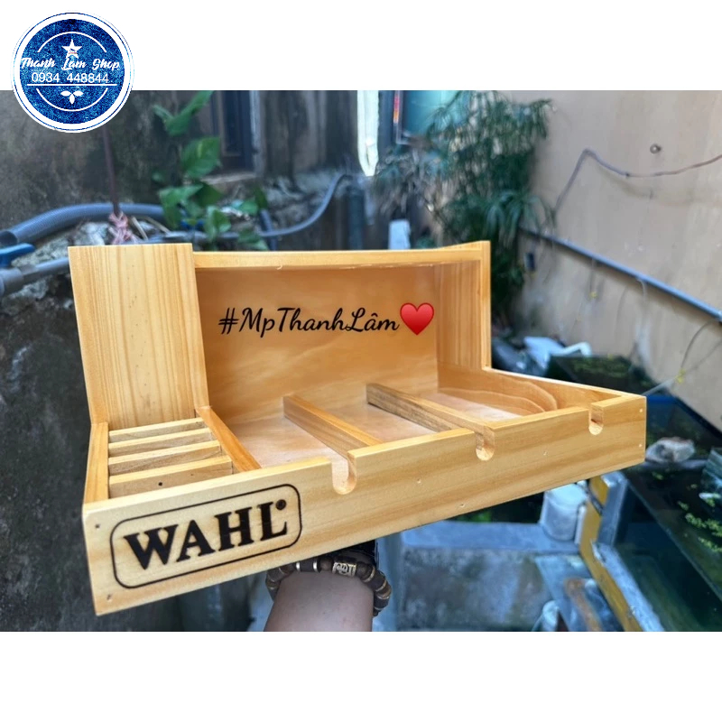 Khay gỗ đựng tông đơ 3 khay - Mp Thanh Lâm