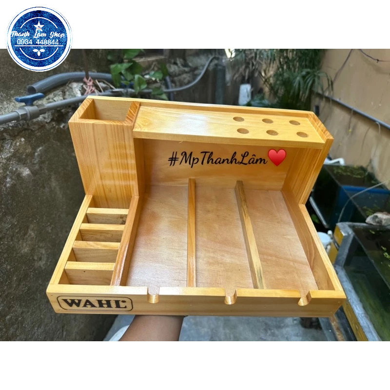 Khay gỗ đựng tông đơ 3 khay - Mp Thanh Lâm