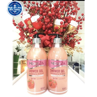 Sữa tắm chiếc xuất dâu tây hoo24h 750ml