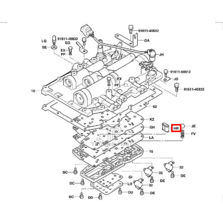 LỌC NẮP HỘP SỐ 7FD/8FD10-30 XE NÂNG TOYOTA 32804-23330-71 STRAINER SUB ASSEMBLY 32804-23330-71 FORKLIFT TOYOTA