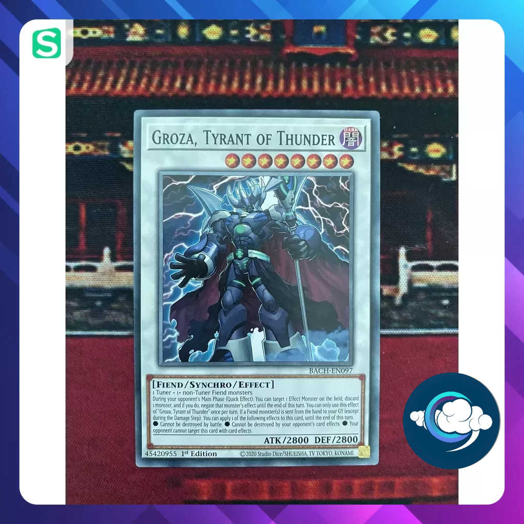 Thẻ bài YugiOh! (UK) - BACH-EN097; Groza, Tyrant of Thunder
