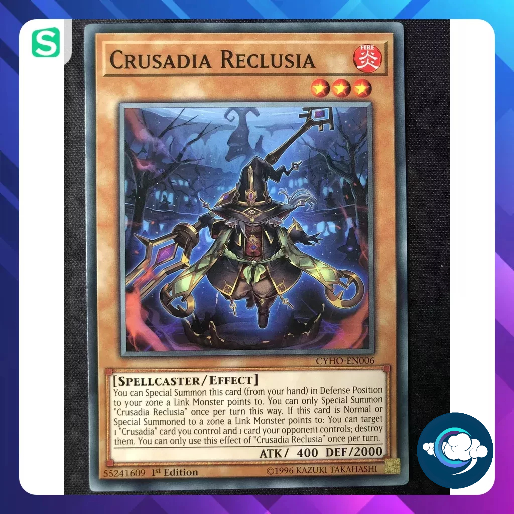 Thẻ bài YugiOh! (UK) - CYHO-EN006; Crusadia Reclusia - COMMON