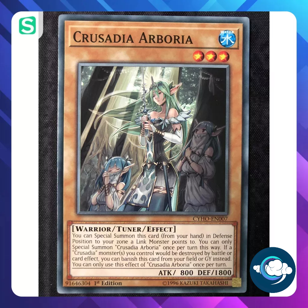 Thẻ bài YugiOh! (UK) - CYHO-EN007; Crusadia Arboria - COMMON