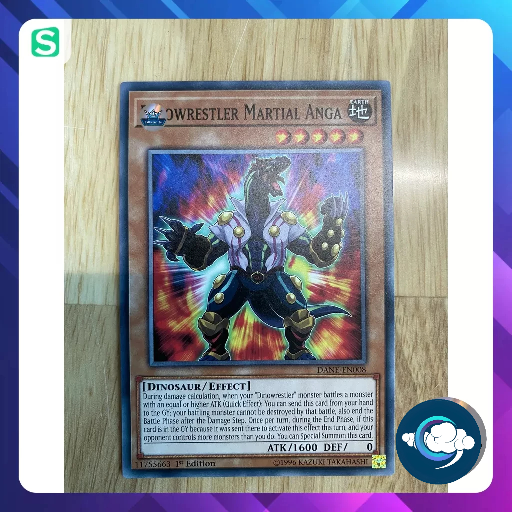 Thẻ bài YugiOh (UK) -  DANE-EN008 - Dinowrestler Martial Anga