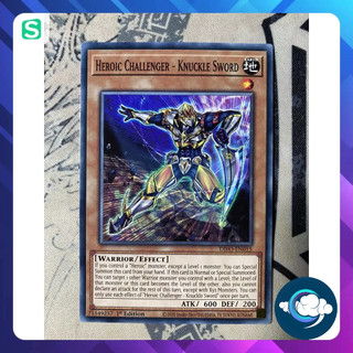 Thẻ bài yugioh! - difo-en015 heroic challenger - knuckle sword - common