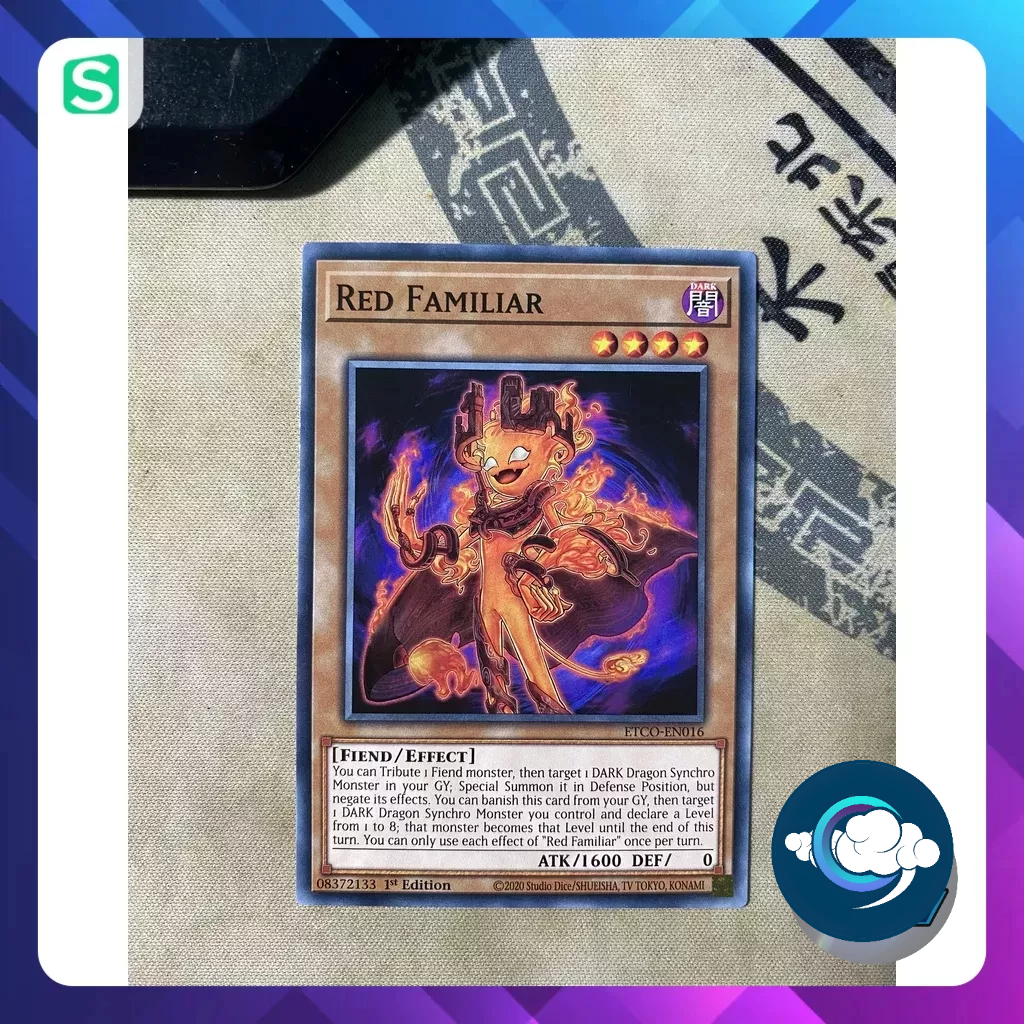 Thẻ bài YugiOh! (UK) - ETCO-EN016; Red Familiar; Common