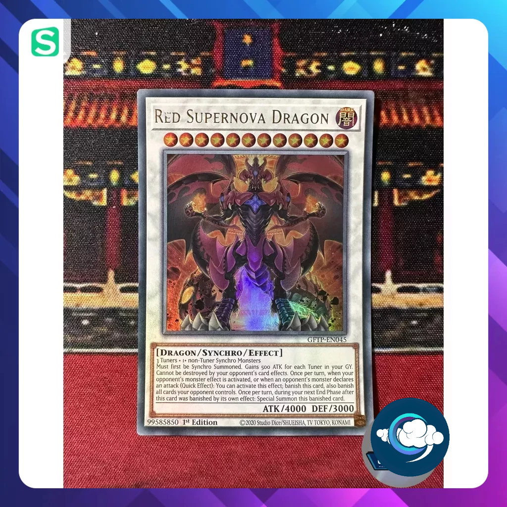 Thẻ bài YugiOh! (UK) - GFTP-EN045; Red Supernova Dragon