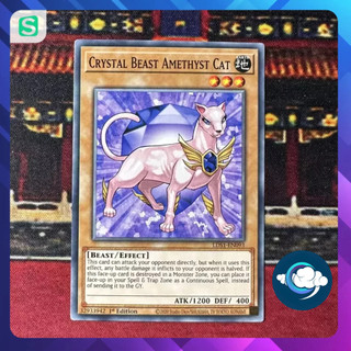 Thẻ bài YugiOh! (UK) -  LDS1-EN093; Crystal Beast Amethyst Cat