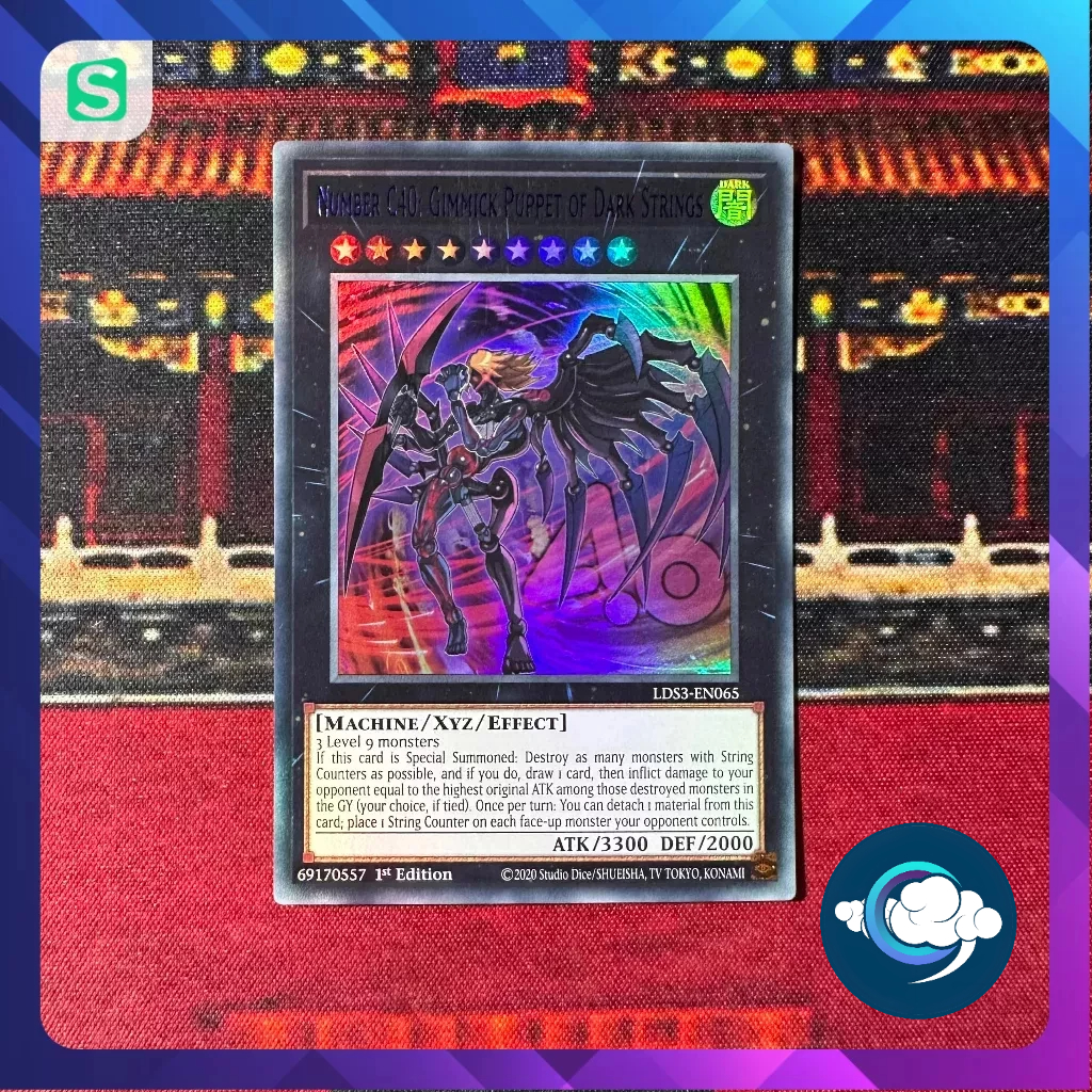 Thẻ bài YugiOh! (UK) LDS3-EN065; Number C40: Gimmick Puppet of Dark Strings; Ultra Rare